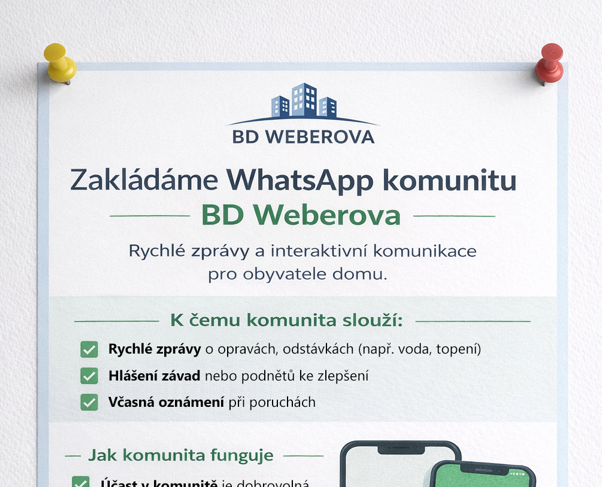 📲 WhatsApp komunita BD Weberova